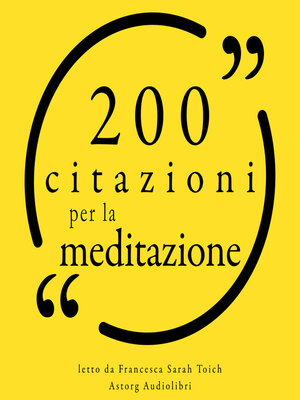 cover image of 200 citazioni per la meditazione